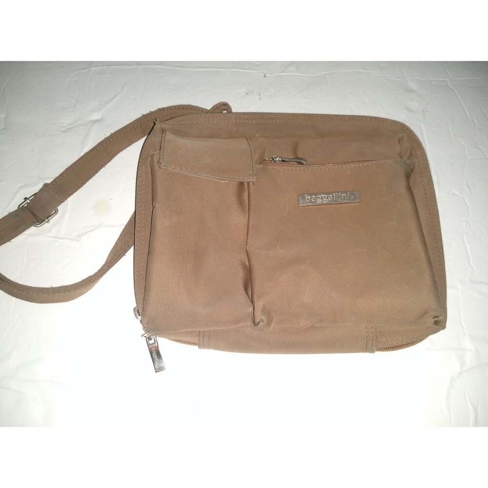 Baggalini Brown Crossbody Messenger Bag